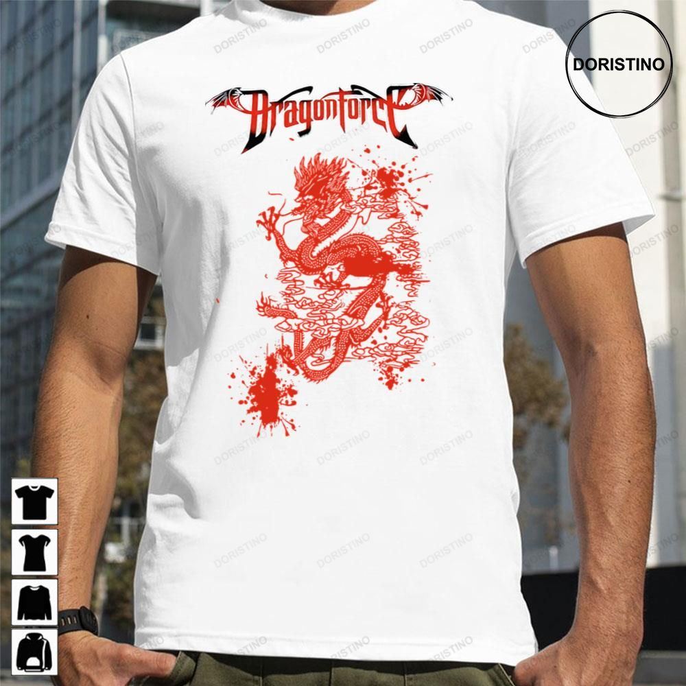 Red Dragonforce Awesome Shirts